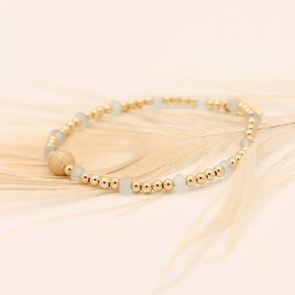 Aquamarijn Dust armband