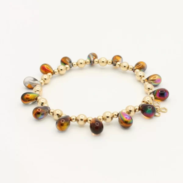 Drop it armband ~ Rainbow Brown