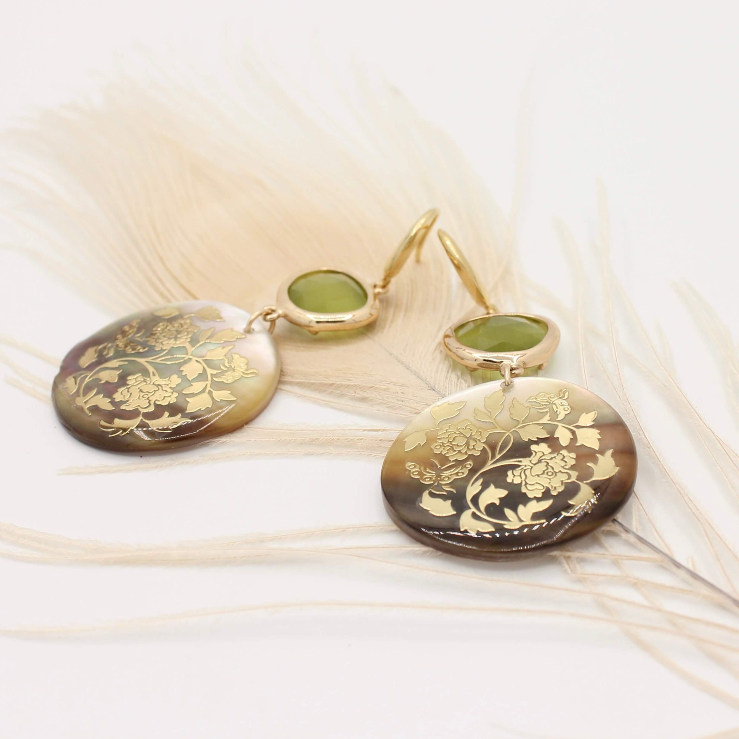 Flower Shell oorhangers - Afbeelding 2
