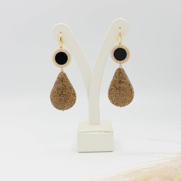 Cocktail oorhangers for more Gold Glamour | Black