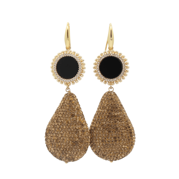 Cocktail oorhangers for more Gold Glamour | Black