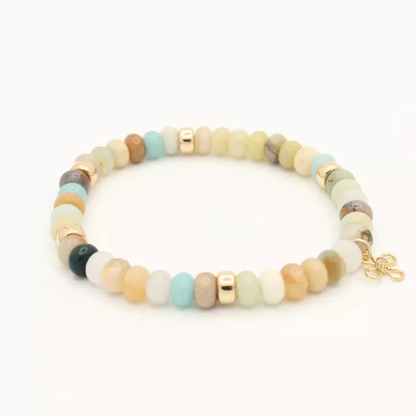 Joy armband met Amazoniet