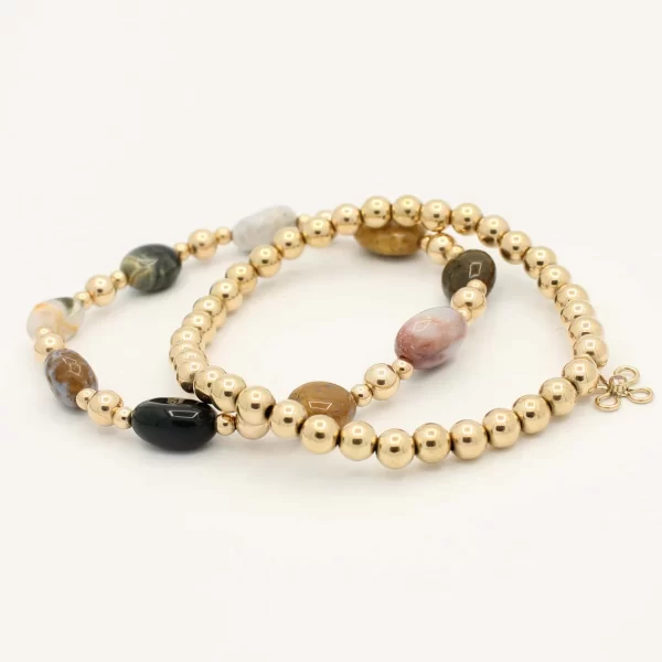 Mix & Match Set armbanden met Oceaan Jaspis