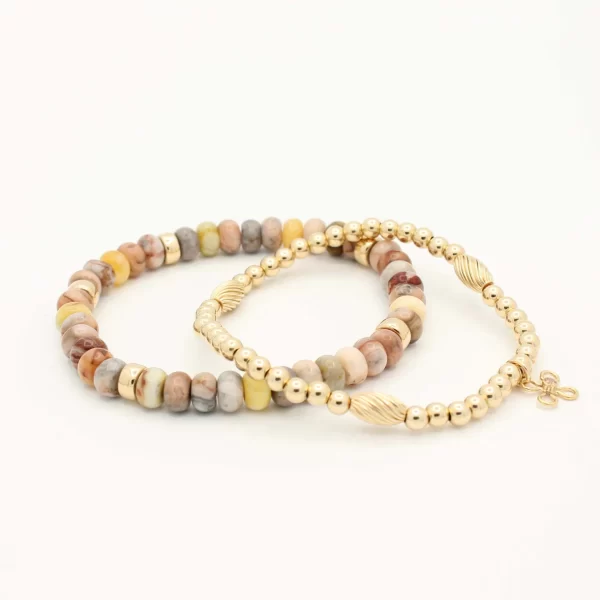 Mix & Match Set armbanden met Picasso Jaspis | Joy