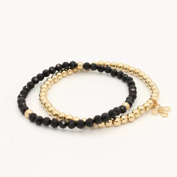 Onyx set armbandjes