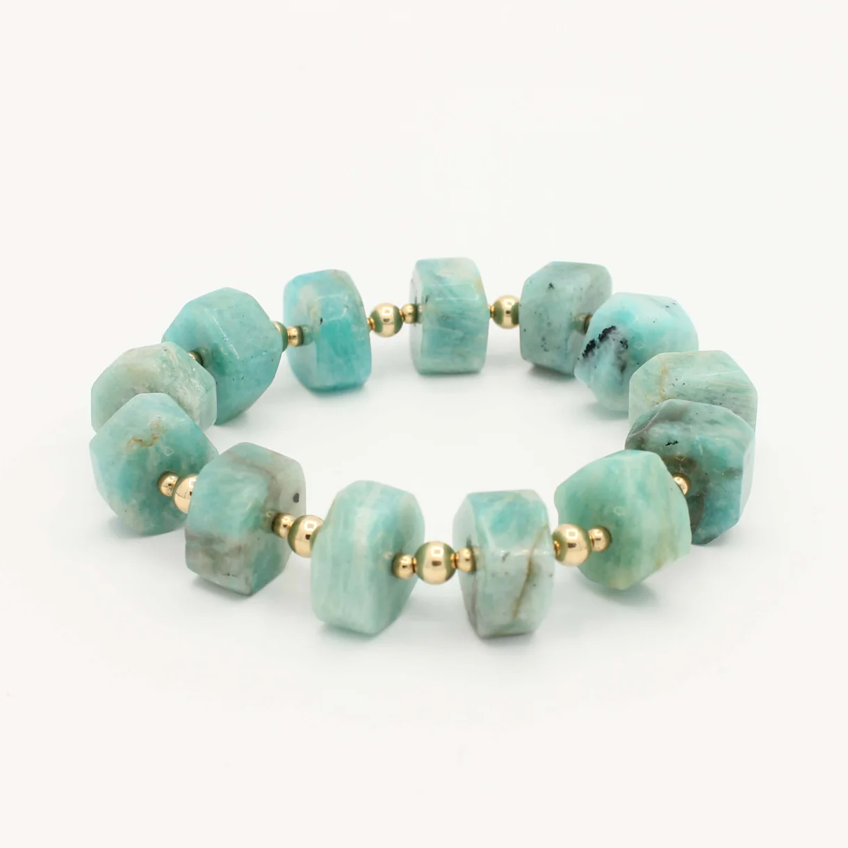 You Rock !!! Blue | Zeeblauw Amazoniet Armband