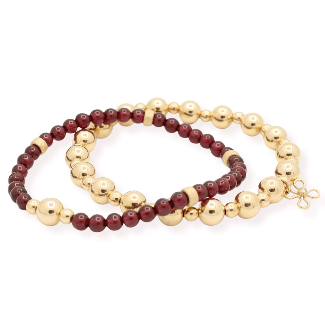 high end gold filled armbanden-set- PaulinaM PaulinaM - Handgemaakte, high end armbanden, oorbellen en Colliers