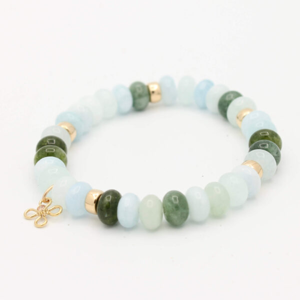 Sea Garden ~Joy Armband met Amazoniet, Aventurijn en Toermalijn