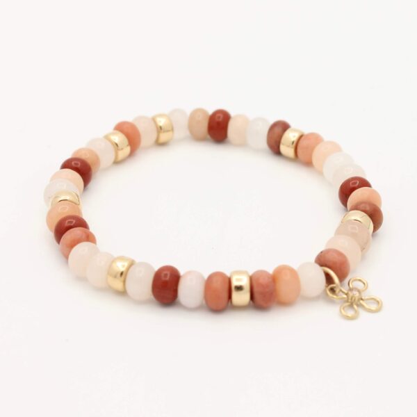 Joy Armband ~ met Zonnesteen, Maansteen en Rozenkwarts