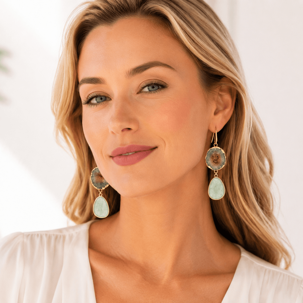 Exclusive ~ oorhangers met Agaat & Aventurijn - Afbeelding 2
