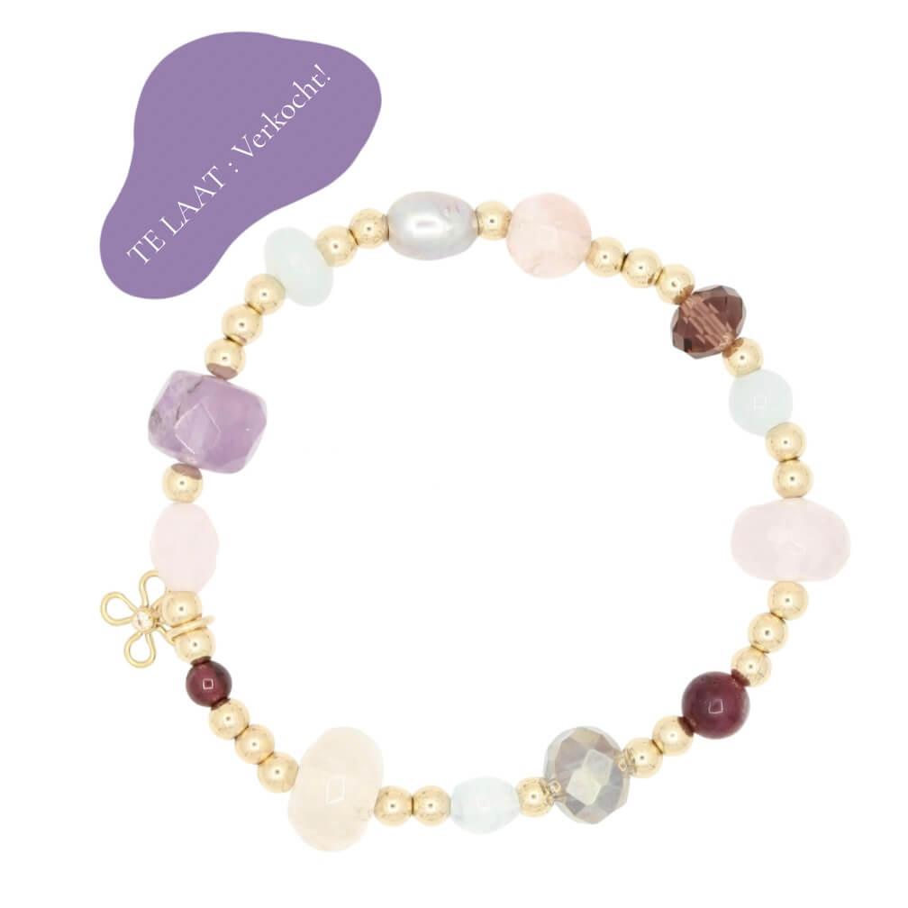 Gold Filled armband met edelstenen