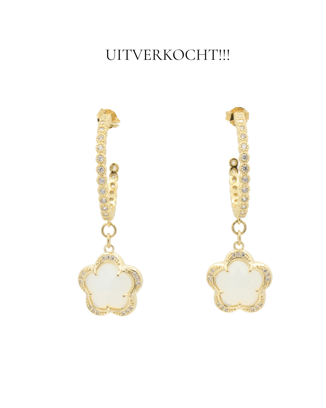 Creolen Sterling verguld zilver